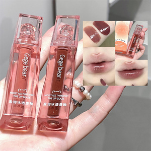 Ventas al por mayor Gege Bear Liquid Lipcolor Espejo acuoso Hidratante Brillo de labios Antiadherente Sweet <span class=keywords><strong>Lip</strong></span> Glaze lindo diseño Jelly <span class=keywords><strong>lip</strong></span> <span class=keywords><strong>gloss</strong></span> - Product Image 1
