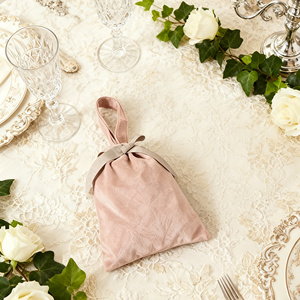Vente en gros de pochettes à cordon en velours rose personnalisées, sacs cadeaux portables pour bijoux, emballages cadeaux en velours à cordon - Product Image 3