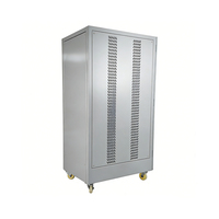 Stabilisateur/Régulateur de tension triphasé industriel 100 KVA SVC, efficacité 98 %, courant alternatif 380 V, écran LCD, matériau en cuivre