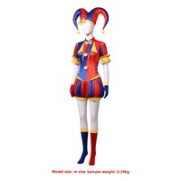 Costume de scène transfrontalier pour cosplay de clown Pomni, inspiré du Cirque Numérique Incroyable, pour Halloween
