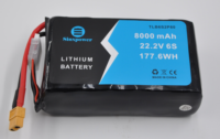 Paquete de Baterías de Estado Sólido Sinxpower 4S 6S2P INR21700 8400mah P42A, Tasa de Descarga 10C, 800 Ciclos, Garantía de 12 Meses, 22.2V -20/65