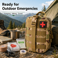 Trousse de premiers secours tactique de qualité industrielle Pipaltree, ensemble d'outils de survie, entièrement étanche, poignée en fibre de verre pour le camping