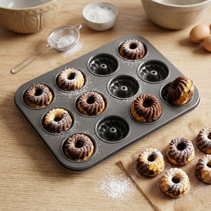 <span class=keywords><strong>Moule</strong></span> à 12 cavités en acier au carbone épais antiadhésif, <span class=keywords><strong>moule</strong></span> à muffins, <span class=keywords><strong>moule</strong></span> à <span class=keywords><strong>mini</strong></span>-gâteaux - Product Image 1