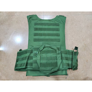 Chaleco Táctico Verde DF para Exteriores, Malla Antipuñaladas, Transpirable, Impermeable, Mezcla de Algodón Resistente para Senderismo - Product Image 2