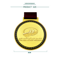 Fabricant conception alliage de zinc 3D médaille d'or marathon course trophée médailles personnalisé métal sport médailles