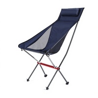 Chaise pliante haut de gamme en alliage d'aluminium, ultra-légère, compacte, pour le camping en plein air, la plage, la pêche, chaise portable OEM