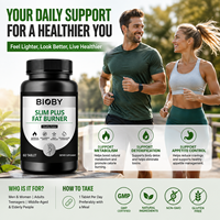 Comprimés Bioby OEM pour le soutien du métabolisme avec Garcinia Cambogia, thé vert et L-Carnitine pour la détoxification et le contrôle de l'appétit