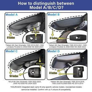 Holroadx dashcam 4K สำหรับ Chevy ชานเมืองทาโฮ4/<span class=keywords><strong>5th</strong></span> เลือกรุ่น11th12th Silverado1500 2500HD/3500HD GMC YUKON ภูมิประเทศ2015-2026 - Product Image 6