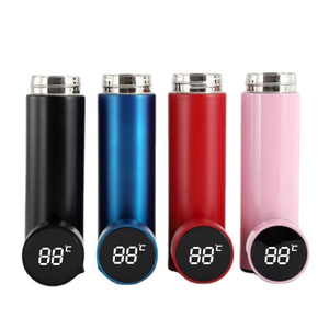 Botellas de Agua Inteligentes con Pantalla de Temperatura, Termos de Gimnasio de Acero Inoxidable de 500 ml con Doble Pared Aislada y Logotipo Personalizado - Product Image 3
