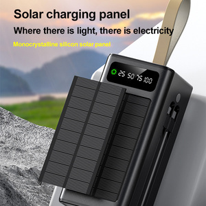 Batterie externe de 30000, 40000, <span class=keywords><strong>50000</strong></span>, 60000 mAh avec panneau solaire, écran LED, charge rapide 22,5 W pour la vente en gros - Product Image 2