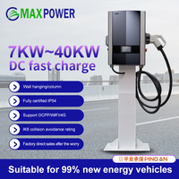 Maxpower GBT CCS Chademo 40kW Chargeur mural pour voiture électrique à courant continu solaire, station de recharge rapide pour véhicules électriques solaires