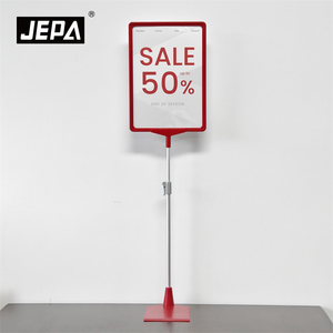 Staande reclamehouder met kunststof voet voor retailpromoties, evenementenborden en reclame in de winkel - Product Image 3