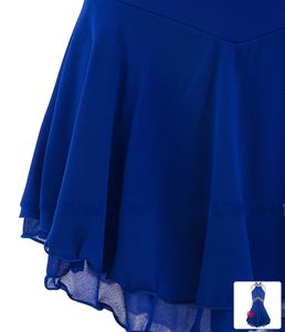 Schaatsen Dress Spandex Elastane Hoge Elasticiteit Concurrentie Schaatsen Slijtage Handgemaakte Jeweled Rhinestone - Product Image 2