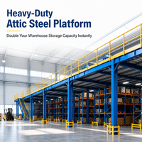 Plateforme en acier sur mesure JIAQIJIASHENG pour mezzanine, démontage et remontage faciles, aménagement variable, stockage en usine et entrepôt