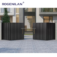Portail pliant électrique sur mesure Rogenilan 2025 en aluminium pour sécurité extérieure