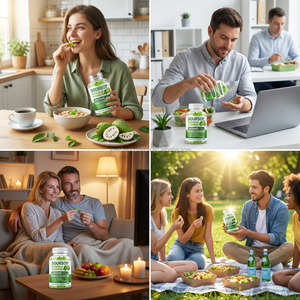 OEM/ODM özel etiket fabrikasının ekşi Sop Gummies yetişkin sindirim yardım için iyi tadım vitaminleri bağışıklık destek antioksidan - Product Image 4