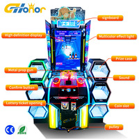 Machine de jeu vidéo d'arcade simulateur de tir à monnayeur, équipement de divertissement très demandé pour centres commerciaux et parcs d'attractions