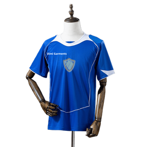 Groothandel Heren Ademend Snel Droogende Korte Mouwen V-hals Effen Kleur Voetbal Trainingspakken - Product Image 4