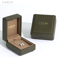 Boîte à bijoux en cuir de luxe FORTE en peau de mouton, personnalisée, écologique, style western, pour collier