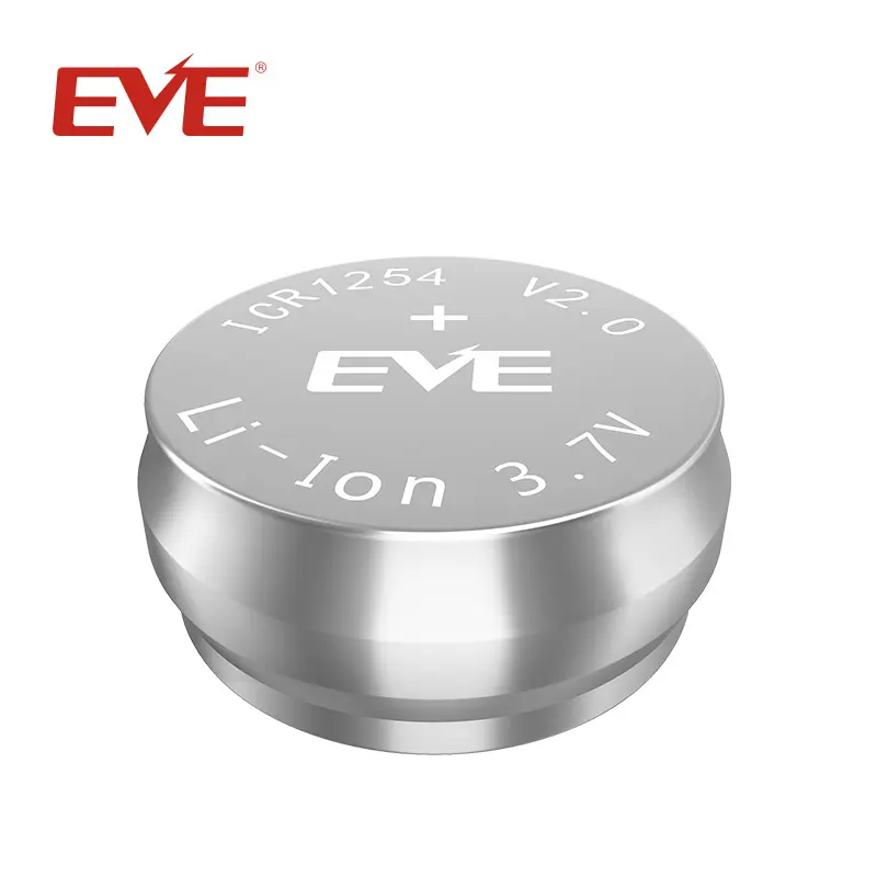 EVE ICR1254 wholesale batteries bluetooths lithium cell rechargeable button coin battery use for earphone Hearing aids Clock