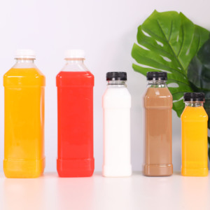 Pla Bottle Plaplapla Plastic Bottle 1000ml 1000ml 480ml 330ml Transparent Biodegradable Plastic PLA Juice Bottle For Cold Press Soft Drink