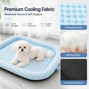 Tappetino Refrigerante per Cani All'Ingrosso di Alta Qualità, Lavabile, Traspirante, Portatile, Trapuntato, Estetico e Confortevole per l'Estate - Product Image 5