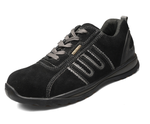 Di modo di Colore nero In Pelle Scamosciata In Pelle di Mucca scarpe di sicurezza <span class=keywords><strong>s1p</strong></span> - Product Image 1