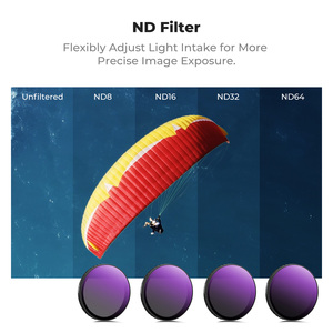 Kit de filtres à effets CPL ND à clipser K&F Concept pour DJI Action 6, filtres CPL ND8 ND16 ND32 ND64 multi-couches, diffusion noire 1/4 - Product Image 4
