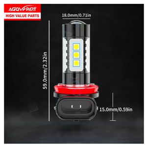 Kit Lampadine LED 9012 H11 per Dodge Dart 2013-2015 e <span class=keywords><strong>Fiat</strong></span> <span class=keywords><strong>500</strong></span>, Fari LED Abbaglianti/Anabbaglianti + Kit Lampadine Fendinebbia Plug&Play - Product Image 4