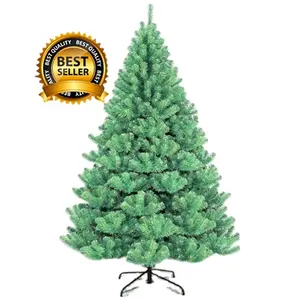 456 Branch Tips PVC Artificial Green Christmas 4ft Trees For Indoor Outdoor Holiday Festival Decor Easy Assemble Metal Stand