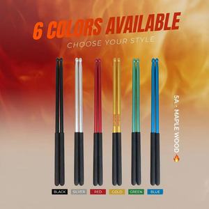 Baquetas de aluminio de 6 colores en oferta, 406 mm, con agarre antideslizante, para práctica de batería electrónica, accesorios de percusión - Product Image 4