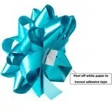 Polyester Double-Face Glitter Printed Metallic Gift Bow <b>Ribbons</b> in Pink Blue Gold Silver White for Gift Packaging & Home Decor - Product Image 6