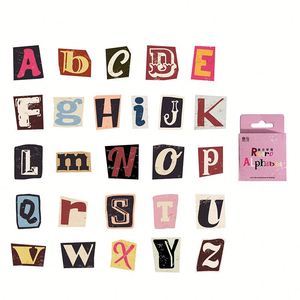 Vintage Anime Style Letter <b>Box</b> <b>Vinyl</b> Stickers Reusable DIY Adhesive Decorations for Holiday Tent Use - Product Image 6