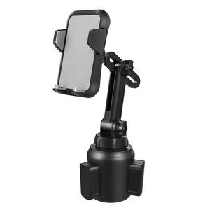 Support de téléphone pour voiture, réglable à 360 degrés, à clipser sur le tableau de bord, noir, universel pour la navigation - Product Image 1