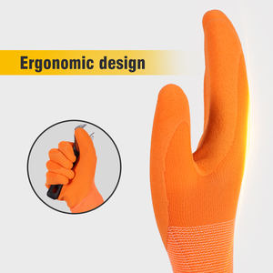 कस्टम लोगो 13 गेज पॉलिएस्टर कार्य दस्ताने और हाथ सुरक्षा के लिए लेटेक्स लेपित फोम - Product Image 4