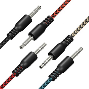 Câble Audio Tressé 3.5mm 1M Stéréo Mâle à Mâle Jack Aux Câble Pour Téléphone Haut-Parleur De Voiture Casque MP4 Aux Cordon - Product Image 6