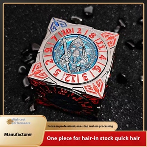 Dungeons & Dragons Polyhedral D6 Jeu de dés en métal Combinaison à six faces sept-en-un pour le groupe de course COC et l'utilisation du jeu de rotation - Product Image 2