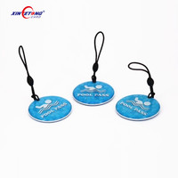 Gantungan Kunci Epoxy RFID NFC Kartun Tag Epoxy RFID Bentuk Kustom T5577 LF untuk Pelacak Anak