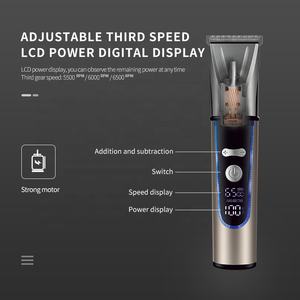 Tondeuse à cheveux professionnelle Kemei Km-1938, nouvelle conception, affichage numérique réglable, rechargeable par USB, tondeuse à cheveux - Product Image 3