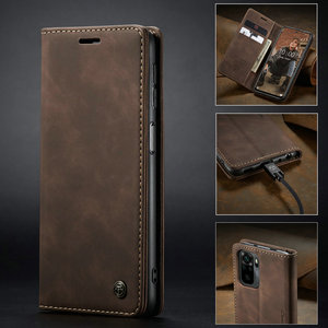 CaseMe ultima custodia per telefono in pelle PU per <span class=keywords><strong>Xiaomi</strong></span> Redmi <span class=keywords><strong>Note</strong></span> 10 4G funzione di supporto per carta Flip Cover compatibile con nota <span class=keywords><strong>9</strong></span>/8 <span class=keywords><strong>Pro</strong></span> - Product Image 4