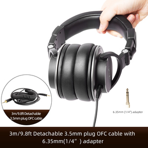 Auriculares de Monitoreo DH7600 Yinyu DDP RTS con Alta Sensibilidad para Mezcla de <span class=keywords><strong>CDJ</strong></span>, Ideales para Uso en Estudio de Edición Musical - Product Image 5
