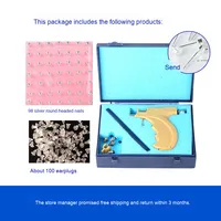 Pistolet de perçage d'oreilles indolore en acier inoxydable, marque Hua Xi, 0,1 kg, outils et équipement de bijouterie, vente chaude