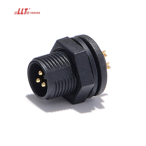 Llt dây điện 3pin M12 IP68 không thấm nước 2 4 5 6 7 8 2 + 3 pin Bảng điều chỉnh gắn kết vít kết nối - Product Image 4