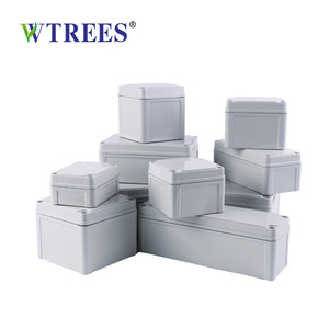กล่องจ่ายไฟพลาสติกกันน้ำ Wtrees Ip65 Abs กล่องรวมสายไฟแบบปิดผนึกสำหรับใช้งานกลางแจ้งและในอาคาร สีขาว ติดตั้งด้วยสกรู - Product Image 1