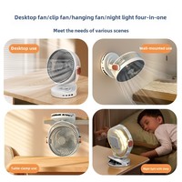 Clip Petit ventilateur de bureau Chargement USB Silencieux et pratique Bureau de 8 pouces Peut clipser Petit ventilateur