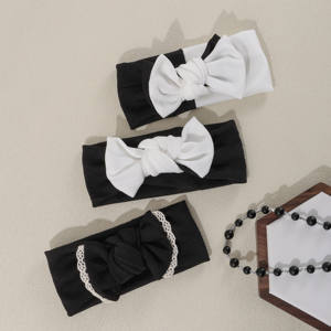 Nouveau bandeau élastique pour enfants à 9 couleurs, accessoire pour cheveux d'enfant avec nœud, bandeau pour cheveux - Product Image 3