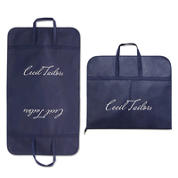 Housse de protection anti-poussière pour vêtements avec fermeture éclair et logo