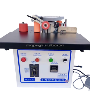 Portable <b>PVC</b> Curved Automatic Edge Banding Machine Mini Wood Motor 220V Manual <b>Trimming</b> Gluing for Plywood Production - Product Image 4