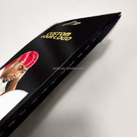 Boîte de rangement pour accessoires de mode DURAG BONNET en carton spécial offset CMYK doré, avec lamination brillante, OEM