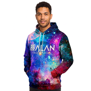 เสื้อฮู้ดสวมหัวโอเวอร์ไซส์สำหรับผู้ชายเสื้อแนวสตรีทพิมพ์ลาย3D พิมพ์ลายกาแลคซีขนาดใหญ่สำหรับฤดูหนาว KFH14ออกแบบได้ตามที่ต้องการ - Product Image 1